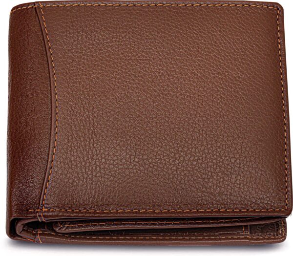 Snughorn Men Tan Genuine Leather Wallet - Mini  (6 Card Slots)