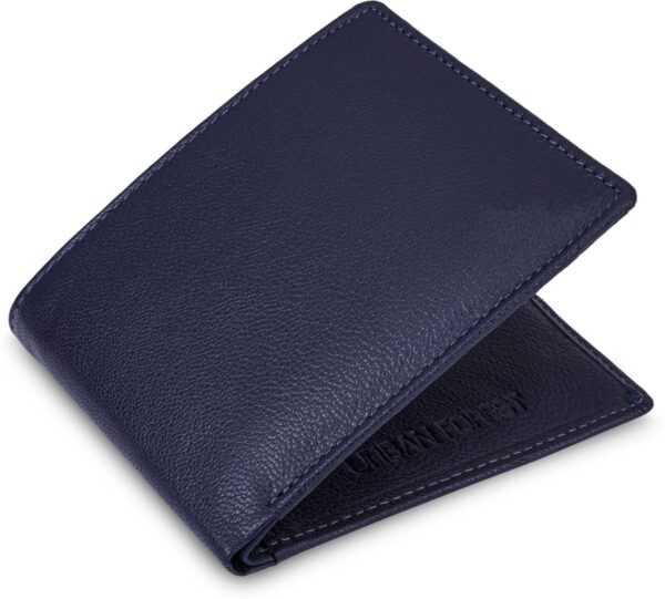Snughorn Men Casual, Formal Blue Genuine Leather RFID Wallet  (8 Card Slots)