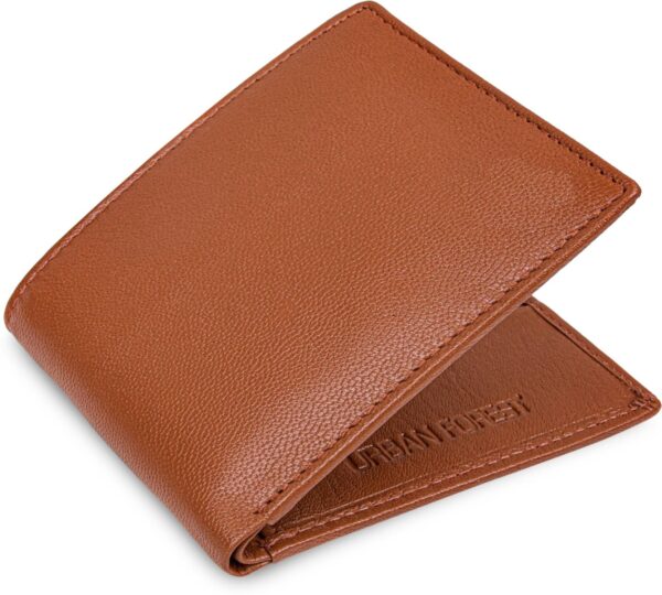 Snughorn Men Casual, Formal Tan Genuine Leather RFID Wallet  (8 Card Slots)